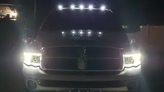 3rd gen Ram LED headlight, blinker switchback, day time running lights. #cummins #LedHeadlights