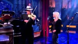 David Letterman features Steve Martin, Mark O'Connor, Amos Lee, Emmylou Harris, Rodney Crowell