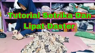 Tutorial Setrika Dan Lipat Daster #tipslaundry #tutorialsetrika
