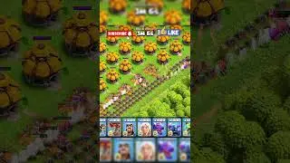 1000 Archers Vs Goblin Hall Full Base Attack|Townhall 17|#coc #clashofclan