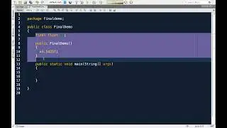 16.6 : Demo &ndash; Final Keyword &mdash; [Abdul Bari] Java Course