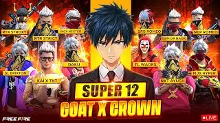 GOAT X CROWN S1 🏆 |  🔥 ft. Nep Romeo , Mjx Try hard, SRB Romeo, Sl Brixton | Thor live | #tt #ff