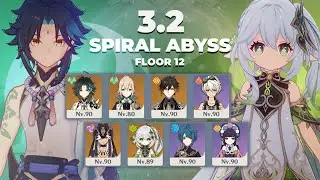 🔵 Spiral Abyss 3.2 - Baby Xiao and Nahida -  (Floor 12 Full Clear | 9 ★)