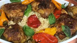 Spicy Turkish Chicken w/ Lebanese butter rice | Spicy Turkish fried chicken