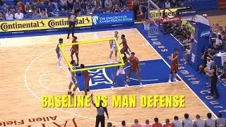Baseline Play vs Man Defense