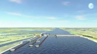 Artist's conception of the Houma Navigation Canal lock project