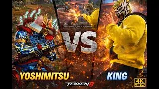 Yoshimitsu Vs King | Tekken 8 FULL FIGHT | 3-2 WINS | Ultimate Battle | Customized Avatars | Clutch