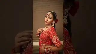 BrideIndian Bridal Dramatic Portrait Photoshoot using One Light + BTS | Makeup Shoot #theweddingfog
