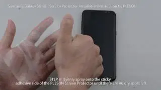 PLESON - Samsung Galaxy S8 S8 Plus S8+ Wet Applied Screen Protector Installation Video