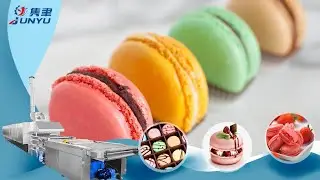 Full matic Industrial snack machine macaron production line macaron cake making machine