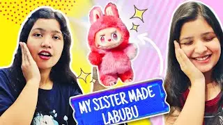I Challenged Her To Make LABUBU Under 1 Hour #labubu #diy