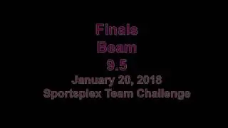 1/20/2018 Beam Finals Level 10 Sportsplex Team Challenge