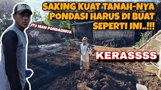 PONDASI DISINI HARUS DI BUAT SEPERTI INI KARENA.? HARI KE 4 PEMBANGUNAN RUMAH LAYAK HUNI IBU NURYANI