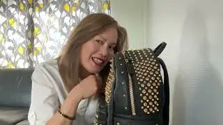 MCM gold stud backpack #80❤️👜