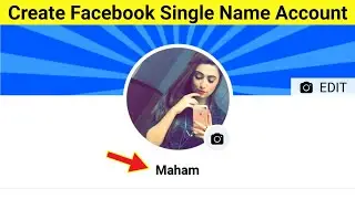 How To Create Facebook Single Name Id Full Working New Trick 2020