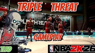 NBA 2K26 Triple Threat gameplay. MyTeam mode. Breakout game.