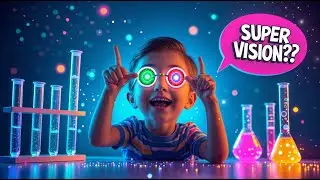 WOW! Super Vision Contact Lenses &ndash; See Invisible Light Like a Superhero! | Kids News Adventure