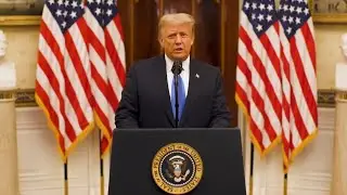 Trump se despide sin cr&iacute;ticas y apunta a su legado: 