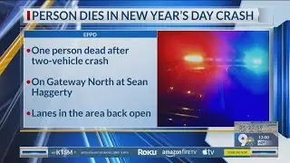 Person dies in New Year&rsquo;s Day crash in Northeast El Paso