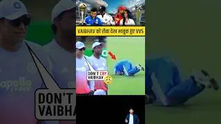 Hero Nahi Rote🥹 VVS Laxman's Eyes after seeing Vaibhav Suryavanshi Cry as won U19 World Cup #shorts