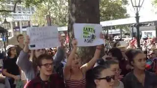 Singing at School Strike for Climate Dunedin