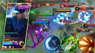 CLINT STARLIGHT OPERATOR CL SKIN FULL DAMAGE BUILD!!🔥 | TOP GLOBAL CLINT NEW BEST BUILD 2022- MLBB