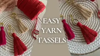 Easy DIY Tassels | Macrame Cord or Crochet Yarn | Beginner Friendly #easydiytassels | Just craft