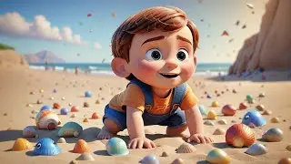 Ocean Waves Beside Baby 🌊👶 | Relaxing Kids Song | Learn About the Ocean for Children