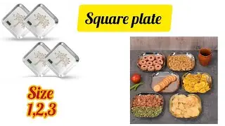 #sancks  square plate laser print 3size available #gift