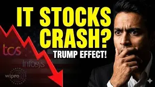 Indian IT Stocks CRASH Explained 💥 | Trump Tariffs, US Law & H1B Fear | TCS Infosys Wipro