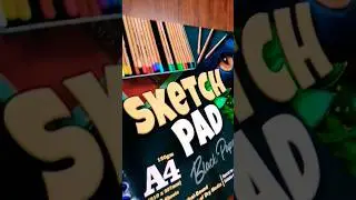 SKETCH PAD | BLACK PAPER #shortsbeta #sketchpad #ytshorts  #blackpaper