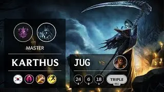 Karthus Jungle vs Jarvan IV - KR Master Patch 9.6