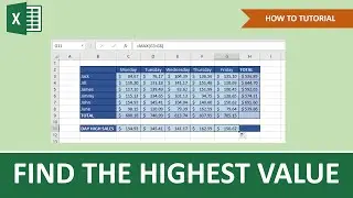 How To Find The Highest Value In Excel | Beginner Tutorial