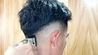 cara cepat potong rambut fade, gradasi ngeblur