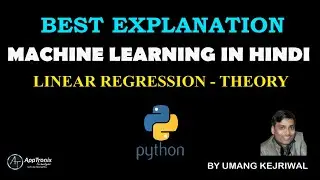 [Hindi] 10. Machine Learning Using Python for Beginners - Linear Regression - Theory