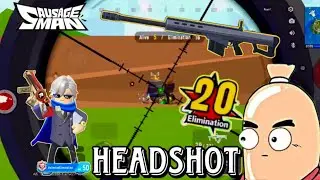 20 KILLL !! AUTO HEADSHOOT - USING SNIPER BARETT | SOLO VS DUO | EKIMIRZA SAUSAGE MAN