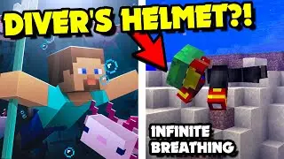 DIVER'S HELMET With Commands in Minecraft 1.21.5+ Java?! Infinite Breathing! [Very Easy]