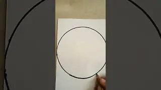 Easy Circle Scenery Drawing/ Red Heart Drawing #shorts #circledrawing #youtubeshorts #shortfeed