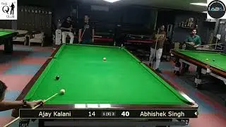 The Q Club Monthly Amateur Snooker Ranking Tour | Ajay Kalani vs Abhishek Singh