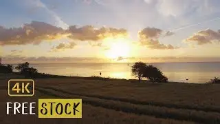 Golden Sunrise [4K] | Free Drone Footage