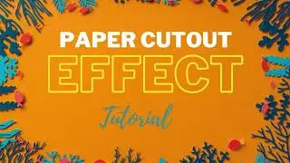 Easiest Paper Cutout Effect Tutorial Under 1 minute | How To's