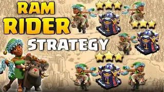 RAM Rider Very Easy Attack Strategy for Th15 ! th15 new troop attack strategy 2022