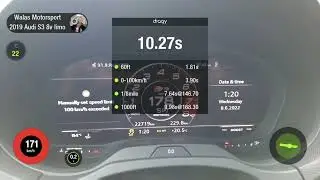 AUDI S3 8V LIMO STAGE 2 0-100 100-200 1/4 MILE TEST ACCELERATION