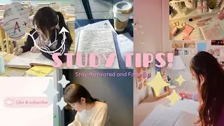 Study tips for you. Stay motivated and focused ❤️✨️