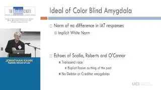 Jonathan Kahn - Race, Law and Neuroscience: Some Explicit Problems with Implicit Bias
