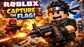I STOLE THE ENEMY FLAG WITH A MACHINE GUN 😈 | Roblox