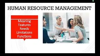 Meaning, Features, Limitations I Human Resource Management I B.com M.com l UGC NET