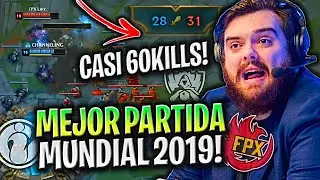 IBAI CASTE&Oacute; LA MEJOR PARTIDA DEL MUNDIAL 2019! *CASI 60KILLS!* - IG vs FPX SEMIFINAL MUNDIAL 2019