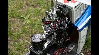 Testing MSH FCU beta  version 120. Fun-key Jet Ranger 700 scale model