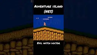 Adventure island (NES) - Evil witch doctor boss fight #retrogaming #nostalgia #nesgames